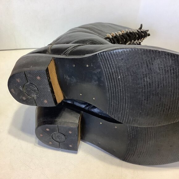 Women Vintage Boston Custom Made Shoes Knee High Lace Up Boots NO SIZE See Descr - Picture 13 of 14